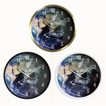 

GEEKCOOK Luminous Wall Clock Modern Design Voice Control Silent Night Lights LED Glowing Clocks Living Room Decor