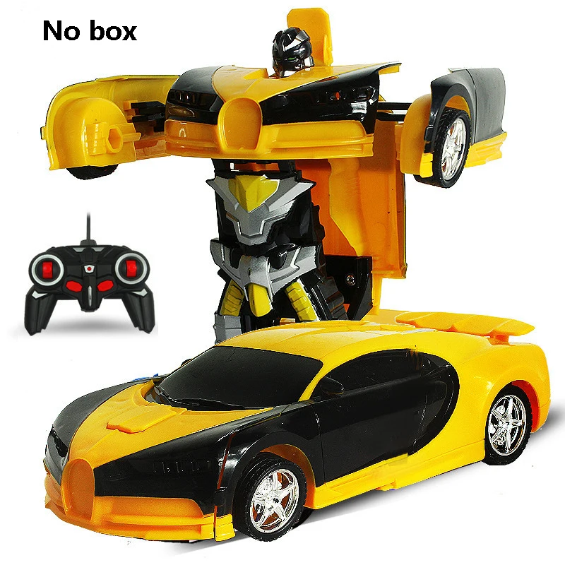NO BOX New Rc Car Deformation 2 in 1 RC Car Driving Sports Cars drive Deformation Robots Models Remote Control Car RC Fighting Toy Gift - Цвет: NO BOX