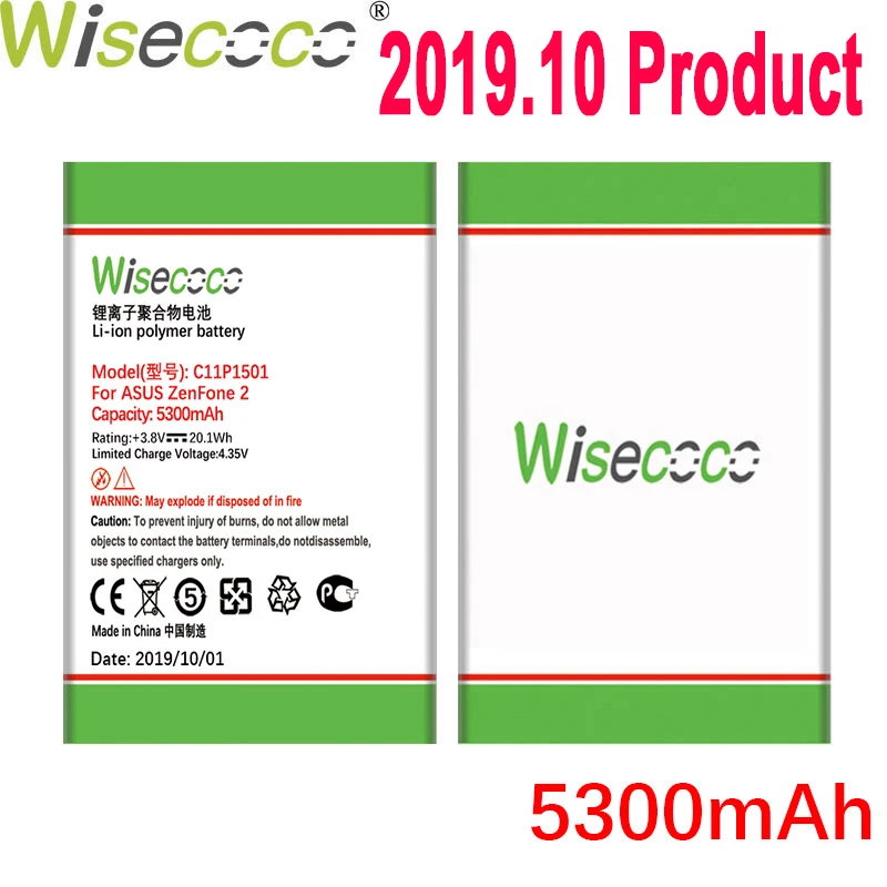 WISECOCO 5300 мАч C11P1501 Аккумулятор для Asus Zenfone 2 Laser Zenfone2 Laser ZE601KL Selfie ZE550KL ZE600KL ZD551KL мобильного телефона