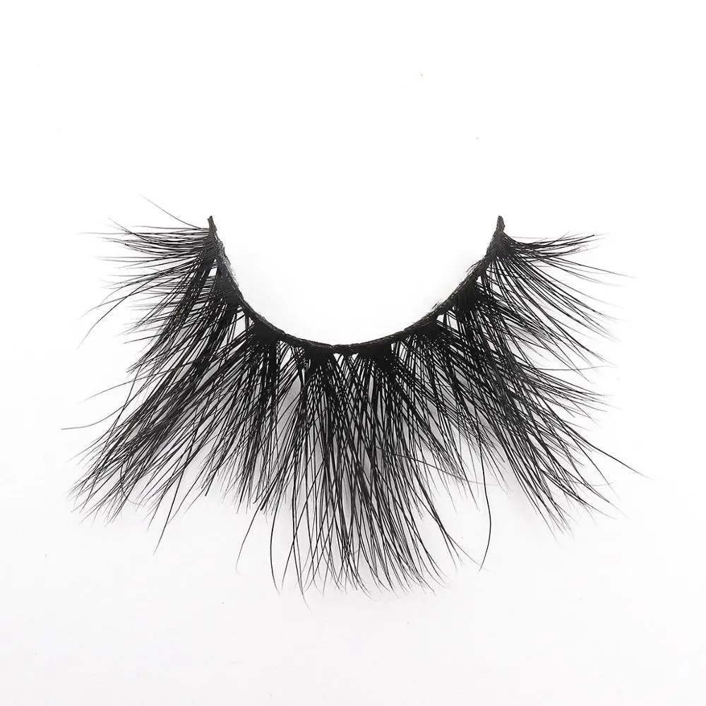 

25mm Mink Lashes Wispy Fluffy Crisscross Dramatic 5D False Eyelashes Beauty Makeup Fake Lashes Natural Vendor