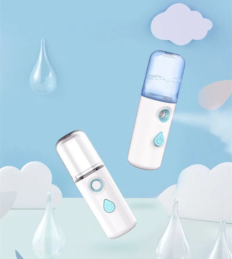 Портативный мини спрей для лица нано распылитель освежитель тела увлажняющий