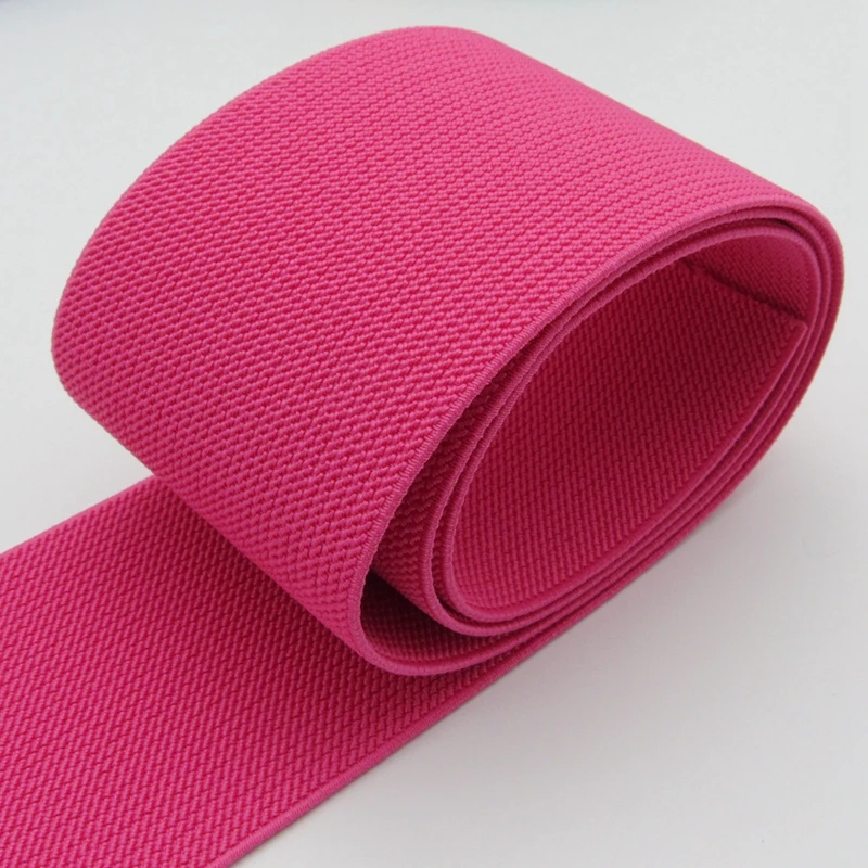 1 м/рулон Толстая резинка 75 мм Широкая Многоцветная плоская складывающаяся эластичная резинка спандекс лента для одежды аксессуары