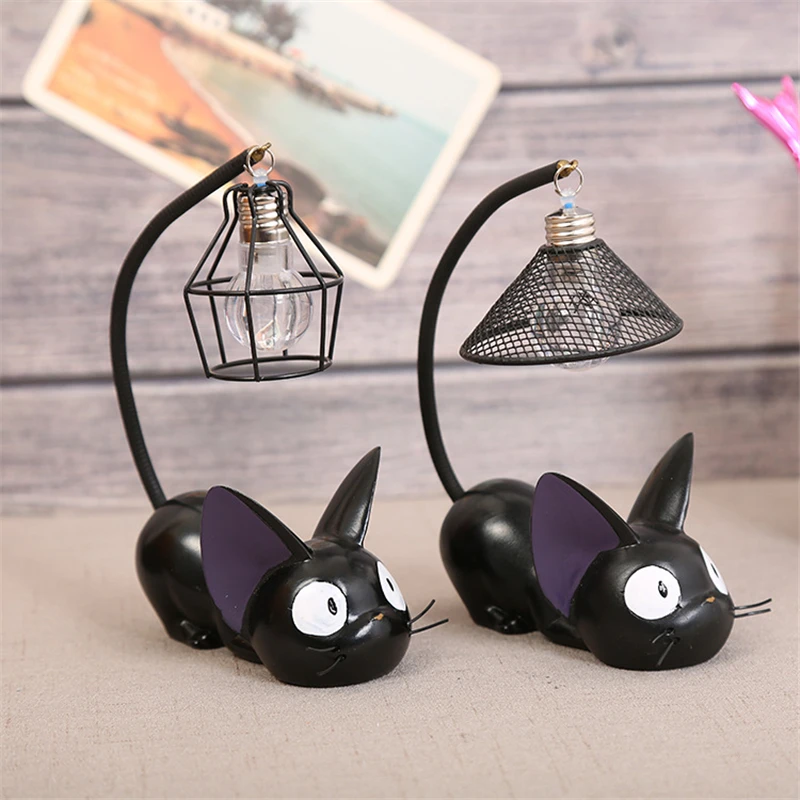 

Hayao Miyazaki Magic Cat Night Light Baby Nursery Lamp Bedside Cartoon Animal LED Stand Light Birthday Crafts Kids Holiday Gifts