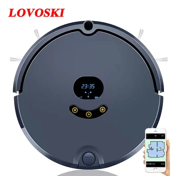 

Lovoski Automatic Smart Robot Vacuum Cleaner Home Sweeping Mopping Robot Strong Suction APP & Remote Control for Home Office