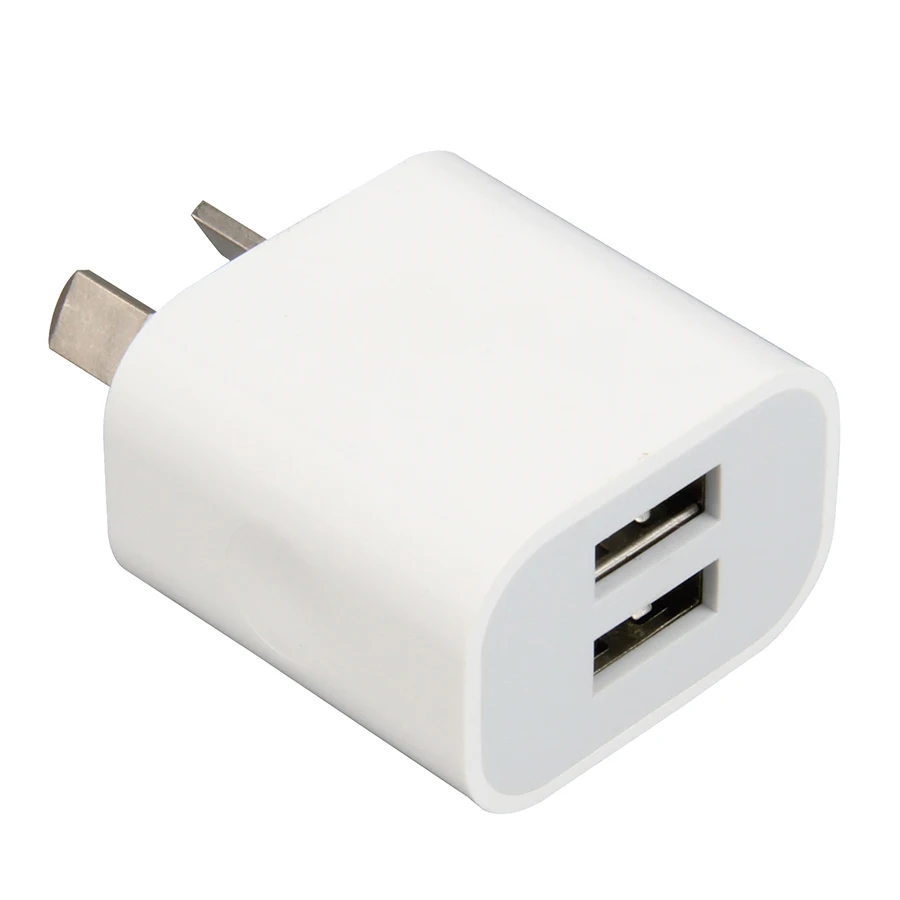 

Tideseer AU/US Plug USB Power Adapter for iPhone Xiaomi Huawei Samsung Smart Phone Travel Plug Flat Pin Charger Adapter