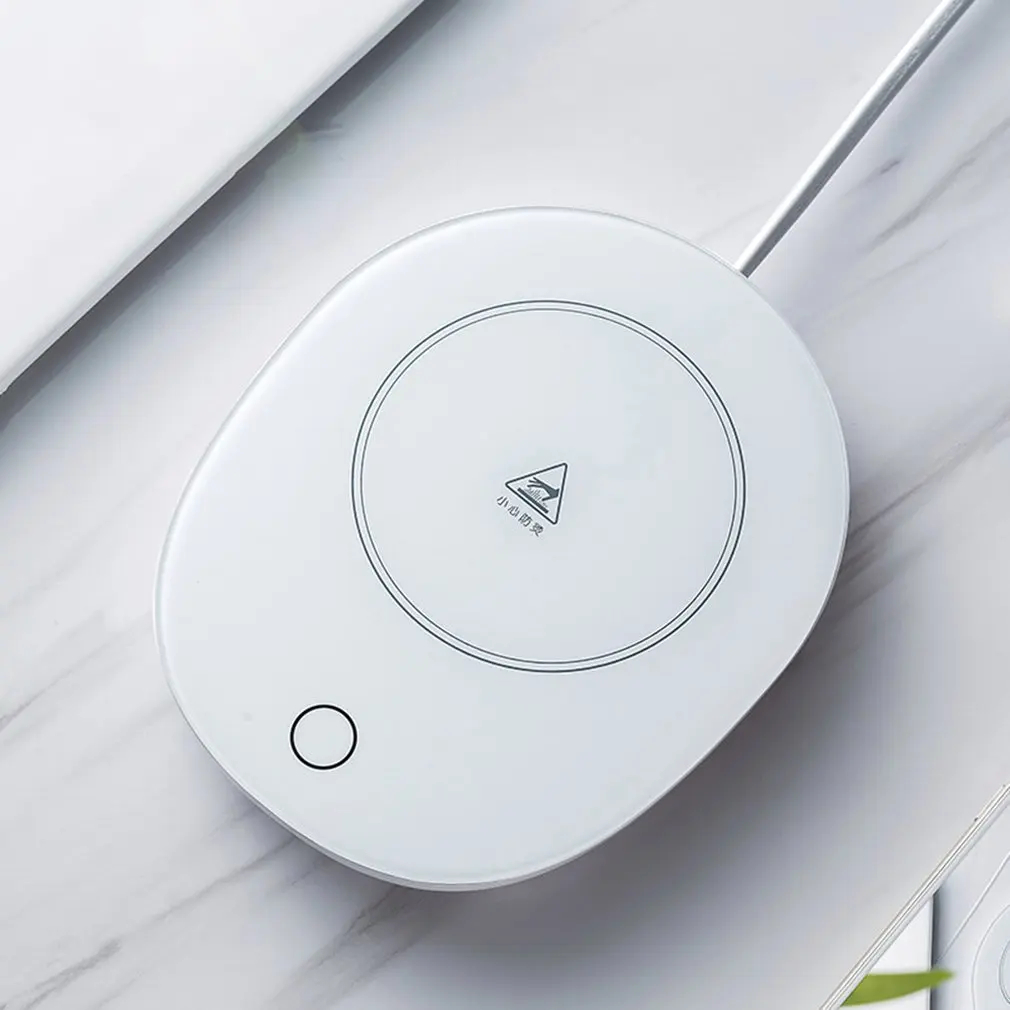 220V Electric Warmer Heater Tea Coffee Mug Mats Pads 60 Degrees Thermostatic Thermal Insulation Dish Pad Cup Coaster Mat