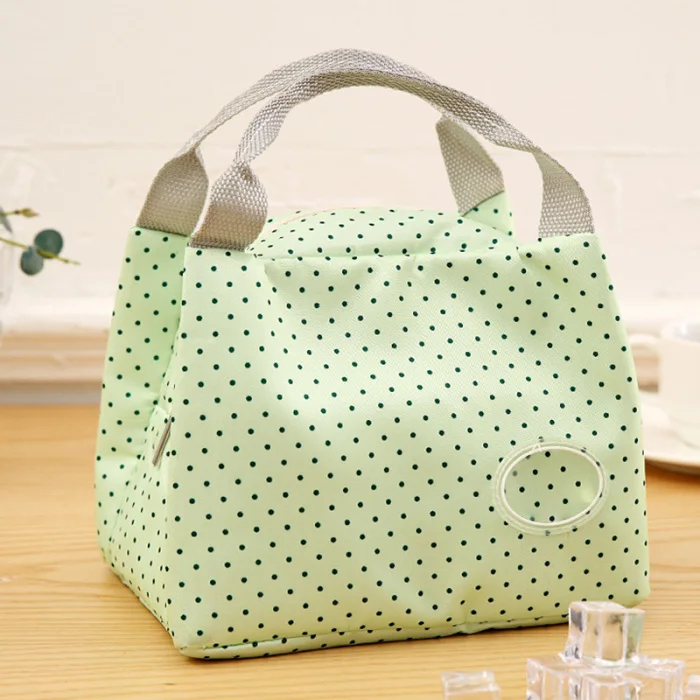 Functional Pattern Cooler Lunch Box Portable Insulated Canvas Lunch Bag Thermal Food Picnic Lunch Bags For Women Kids Lunch Bag