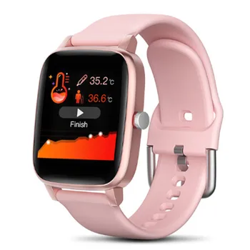 

TROZUM New Smart Watch T98 Body Temperature Monitor Heart Rate Blood Pressure monitoring Weather fashion IP67 Waterproof Band