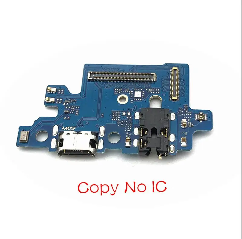 Плата зарядного устройства PCB Flex для samsung Galaxy A405F A40 A405 USB порт разъем док-станция зарядный ленточный кабель - Цвет: Copy No IC