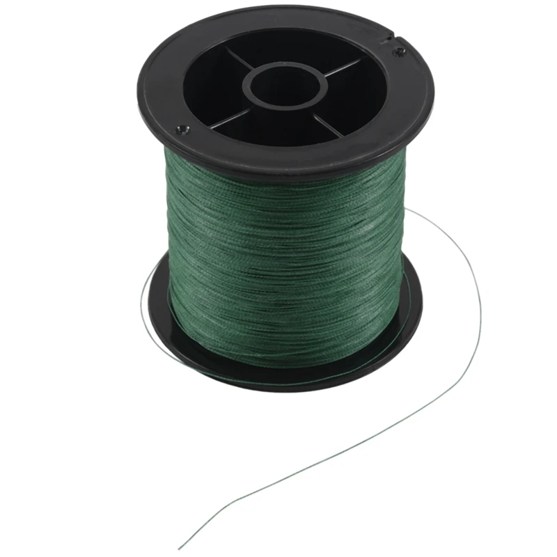 Top quality 4 strand 300m/330yard ink stick green PE braided fishing line