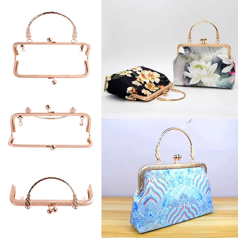 

Metal Kiss Lock Clasp For DIY Purse Metal Bag Hardware Fitting