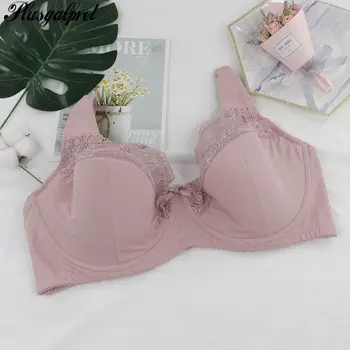 

Plusgalpret Big Size 2020 Women Underwired Bralette Ultrathin Soft Brassiere Half Lace Hollow Out Underwear Sexy Plus Size BH