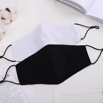 

Face Mask Men Women Anti-bacterial Dust Masks Fashion Unisex Breathable Mouth Mask Cotton Black Mask