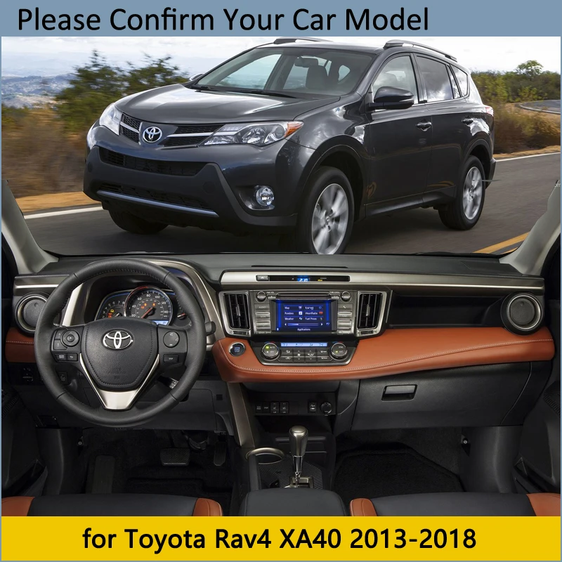 Чехол для приборной панели защитный коврик Toyota Rav4 XA40 2013 ~ 2018 RAV 4 40 аксессуары