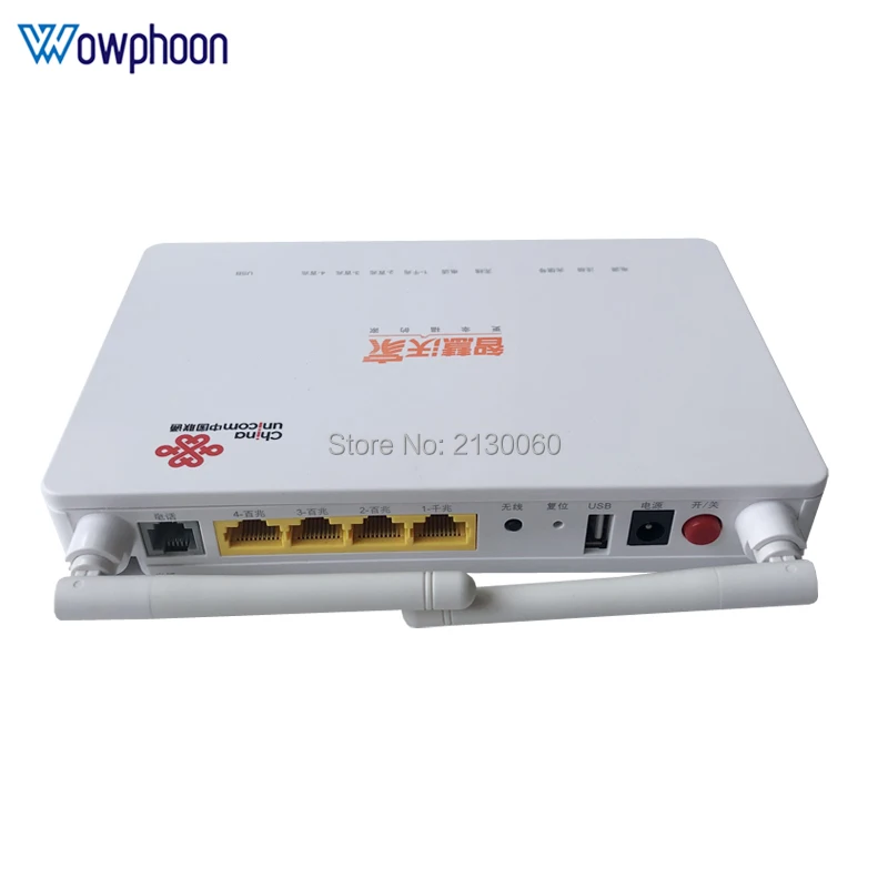 50 шт. волоконно оптические ONU модем GPON ZTE F677 V6 ONT 1GE + 3FE 1TEL 1USB WI FI английская