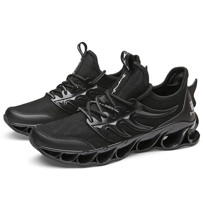 Мужская Спортивная обувь для бега, бренд, спортивные кроссовки, мужские кроссовки, сетчатая дышащая обувь для ходьбы, бега, мужские кроссовки - Цвет: YK8011Black