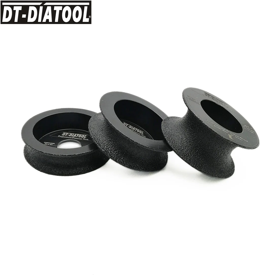 DT-DIATOOL 1pc Dia 75mm Vacuum Brazed Diamond Grinding Disc of Half-Round Edge Diamond Wheel Marble Granite Stone Grinding Wheel DT-DIATOOL 1pc Dia 75mm Vacuum Brazed Diamond Grinding Disc of Half-Round Edge Diamond Wheel Marble Granite Stone Grinding Wheel