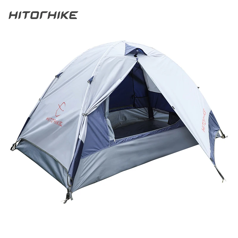 Hitorhike 1/2 Person Tent Ultralight Single Layer Water Resistance Camping PU1000mm with Carry Bag for Hiking Traveling | Спорт и