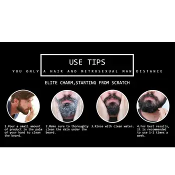 

Men Beard Washing Shampoo Deep Cleansing Nourish Natural Repair Activation 896D