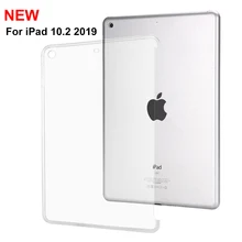 Redlai чехол для нового iPad 10,2 чехол, прозрачные силиконовые противоударные Чехлы для iPad 7-го поколения 10,2 дюймов задняя крышка