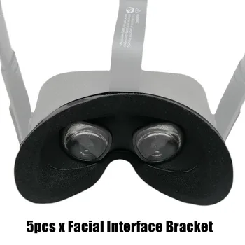 

5pcs/set Replacement Parts Comfortable Facial Interface Bracket Lens Cover Skins Protective VR Accessory For Oculus Quest