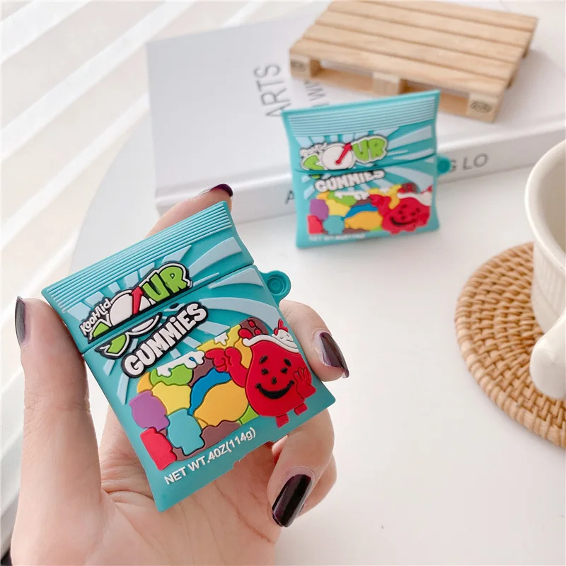 3D Luxury Earphone Case For AirPods 1 2 3 Pro sweet sugar chocolate Potato Chips soft silicone Wireless Headset bluetooth case 3D Luxury Earphone Case For AirPods 1 2 3 Pro sweet sugar chocolate Potato Chips soft silicone Wireless Headset bluetooth case