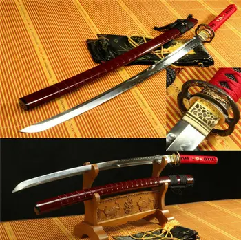

1095 CLAY TEMPERED UNOKUBI-ZUKURI COPPER TSUBA JAPANESE SAMURAI SWORD KATANA
