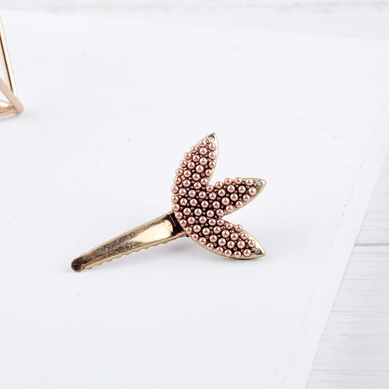 

Vintage Simple Design Cute Acrylic Leat Hairpin For Women Handmade Date Gift Jewelry