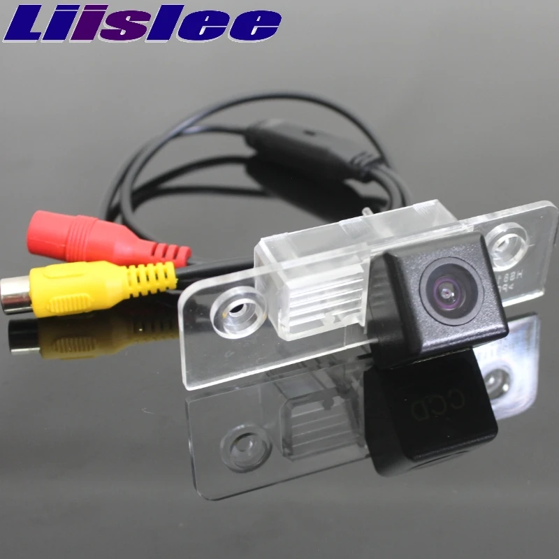 LiisLee Auto Rückansicht für Skoda Octavia MK1 MK2 1996 ~ 2014 Backup Rückfahrkamera Nachtsicht wasserdicht CAM2