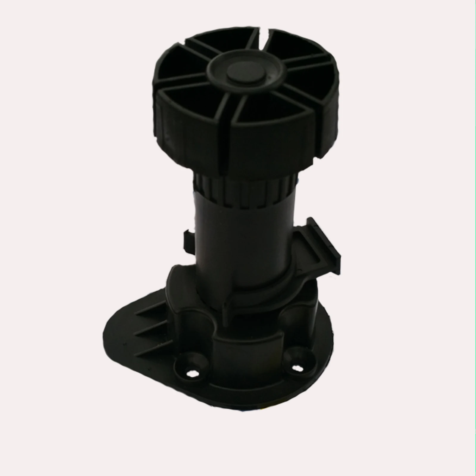 95-130mm Adjustable Feet Cabinet Foot Circular Plastic / Adjustable Furniture Feet / PP Black Foot Line