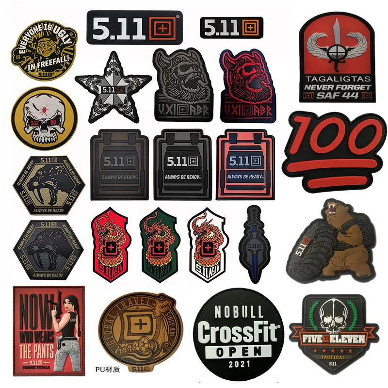 Tiger Head 511 CrossFit Tactical Vest 3D PVC Patch Military Armband