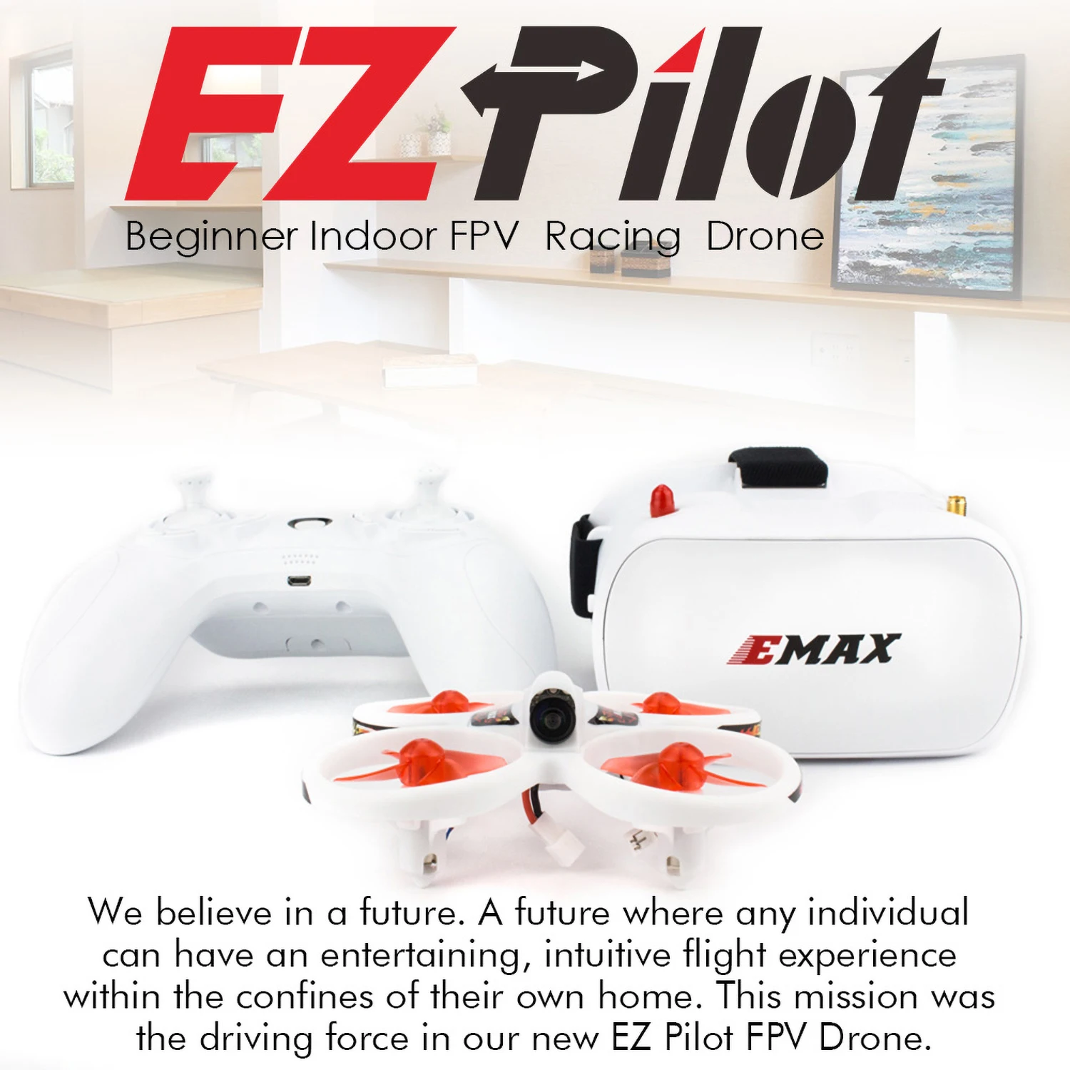 EMAX EZ Pilot Drone закрытый FPV гоночный Дрон с камерой 600TVL скорость 3 уровня гироскоп автоматическое выравнивание с FPV очки игрушки для детей