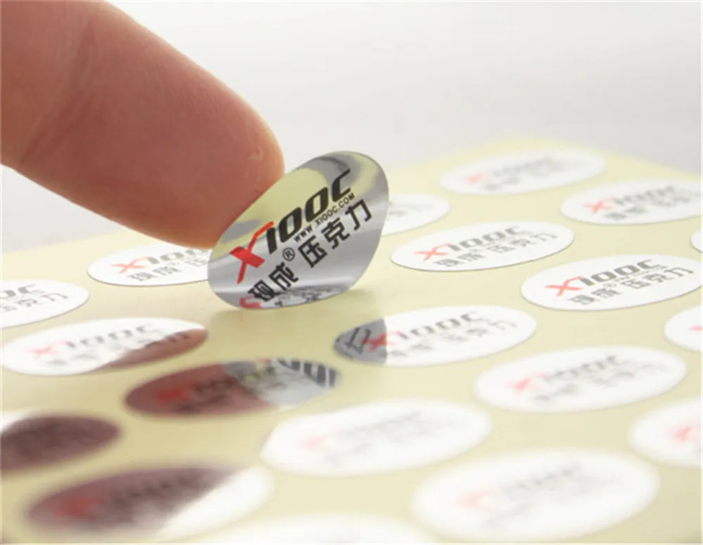 

1000pcs Customized Small Glossy Silver Anti Static Stickers Labels Custom Durable Phones Battery Adhesive Stickers