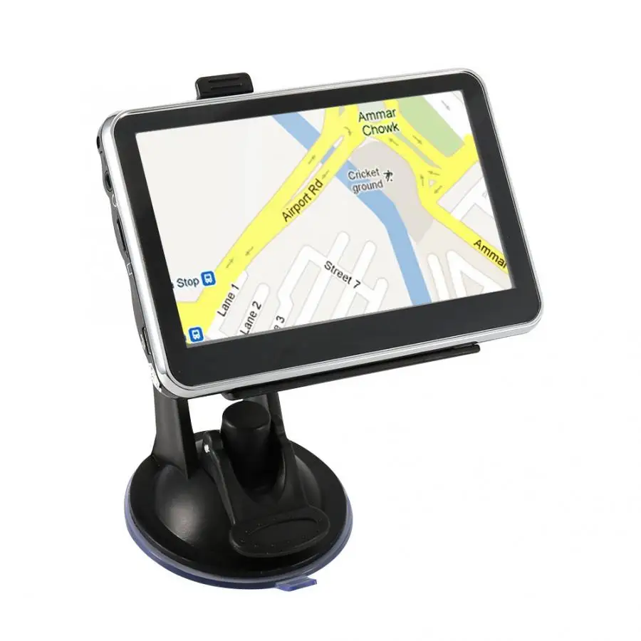 Gps машине Akozon gps навигатор 4.3in Экран Универсальный Автомобильный gps навигатор, свободные руки, FM передатчик, автомобильный навигатор
