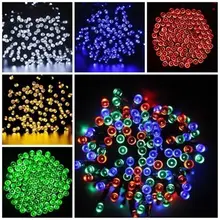Solar Powered 100 200 LEDs String Fairy Tree Light Outdoor Wedding Party Xmas i