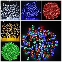 Solar Powered 100 200 LEDs String Fairy Tree Light Outdoor Wedding Party Xmas i
