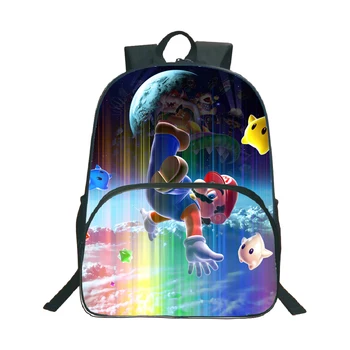 

Children Boys Girls School Bag Super Mario Backpack School Bags Fashion Beautiful Popular Pattern Backpack