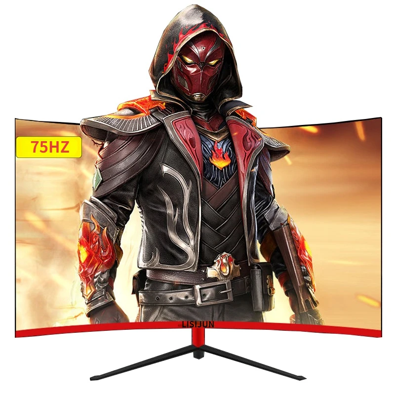 27/24 дюймовый 1920x1080p TFT/LCD изогнутый монитор ПК 75 Гц HD игровой дисплей Q24/Q27