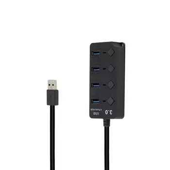 

USB 3.0 Hub With Led Switch Multi USB Splitter 4 Port Portable AdapterFor Laptop/Ultrabook /Desktop Hub