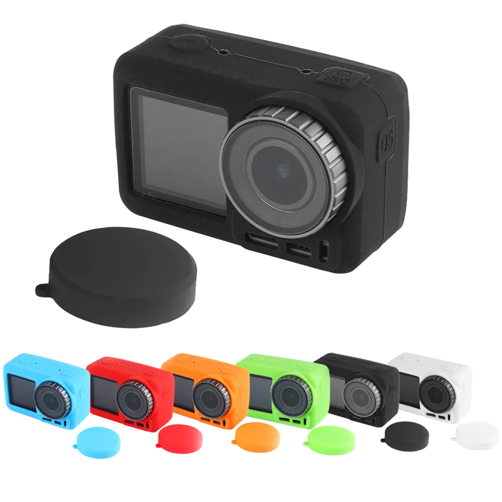 Спортивный объектив камеры силиконовый чехол защитный аксессуар для DJI OSMO Action