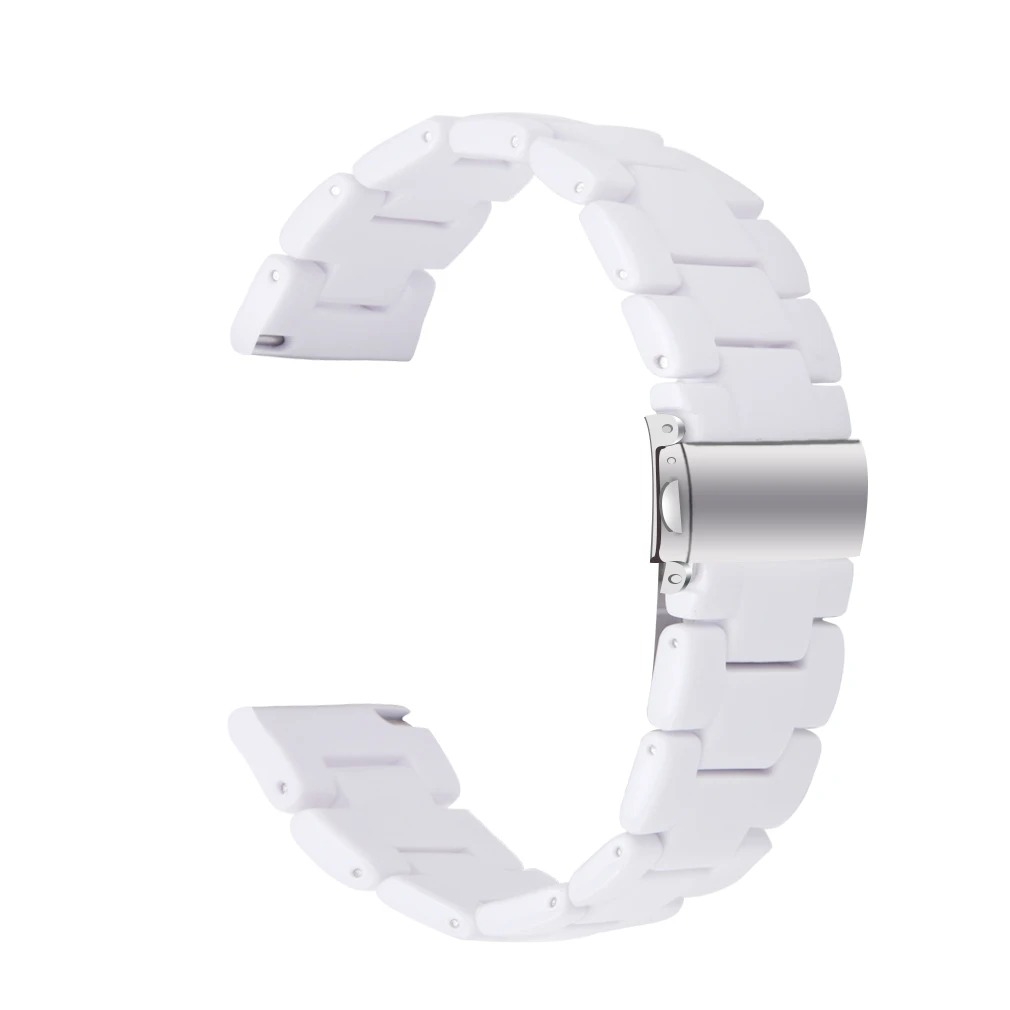 Enhanced 20mm Resin Smart Watch Strap - Versatile Replacement Wristband in Stylish Design