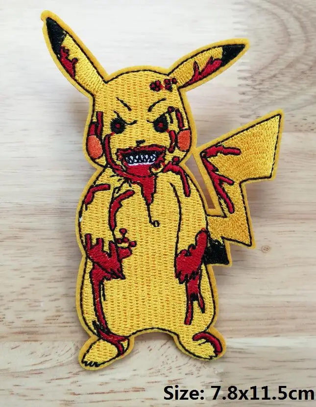 Переключатель Pokemon Go Pocket Monster Железный На нашивки значки Pikachu Eevee Железный на нашивках детский значок - Цвет: Никелевый