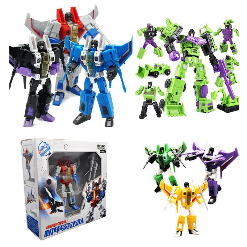 

MFT Transformation DX9 F-01 F-03 Starscream Devastator KO Aircraft Jet KO Robot MP11 G1 Mini Leader Action Figure