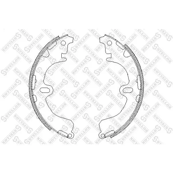 Колодки барабанные\Toyota Corolla 1.3-2.0D 87-02 STELLOX 391 100