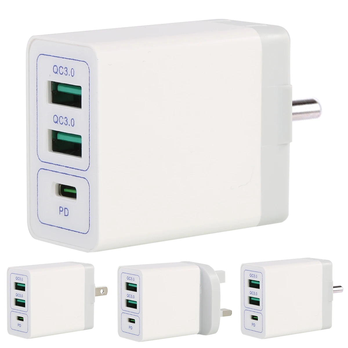 Универсальный 36 Вт складной 3 порта USB зарядное устройство PD двойной QC3.0 Быстрая