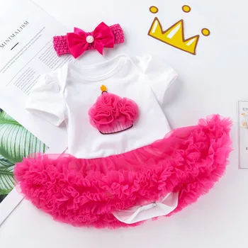 

1st Birthday Dress For Baby Girl New Born Infant Toddler Girls Outfit Set Kids Tutu Clothes For Girls Party Babies Baptism 3M 6M