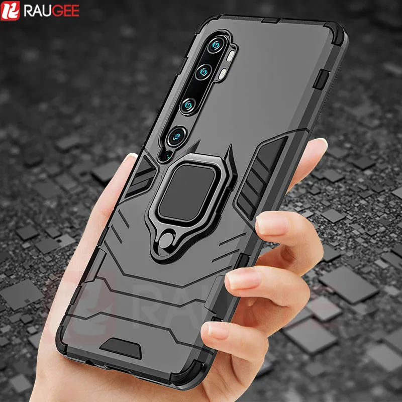 Чехол-бампер для Xiaomi Mi Note 10 чехол с металлическим кольцом задняя крышка телефона