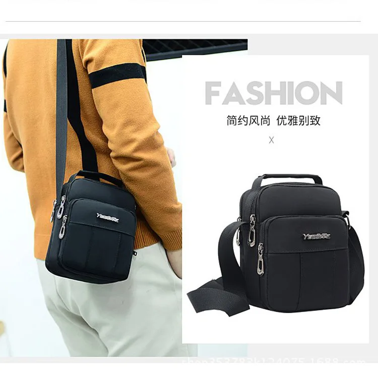 

New Style Casual Shoulder Bag Men's Bag Shoulder Bag Verticle Mini Men Bag Waterproof Oxford Cloth Backpack