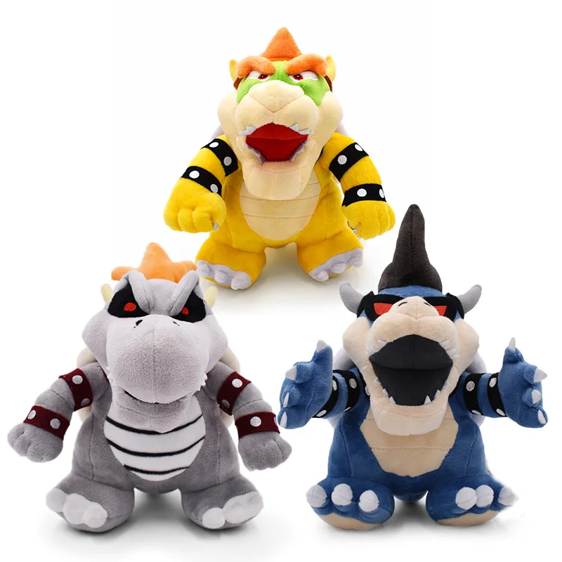 

3 Styles Anime Super Mario Bros Mario Plush Land Bone Kuba Dark Bowser Koopa Dragon Plush Toy Soft Stuffed Toy Gift For Kids