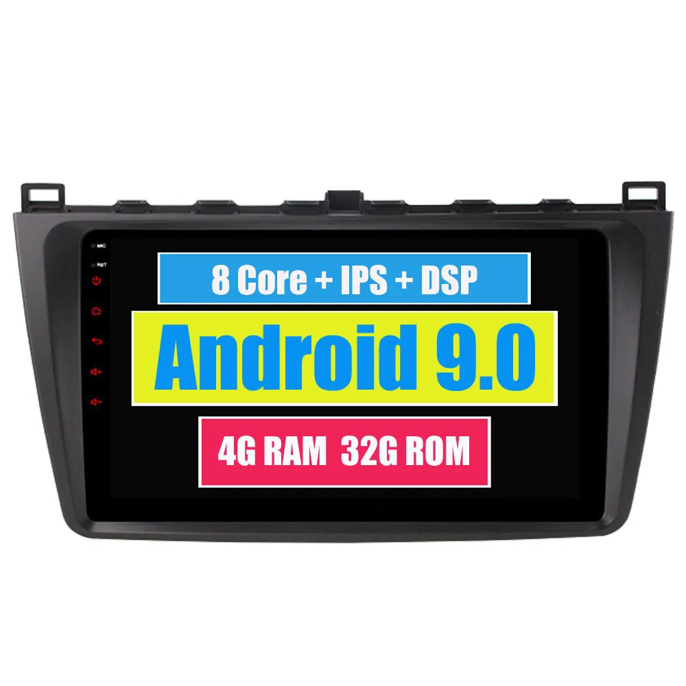 Best RoverOne Car Multimedia Player For Mazda 6 Summit 2009 2015 Android Radio Navigation MirrorLink DSP + Reverse Camera